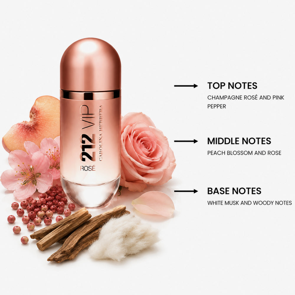 212 VIP Rose For Women By Carolina Herrera EDP | PerfumePlusOutlet