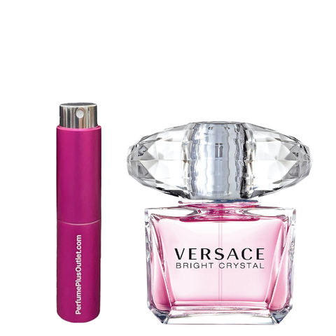 Travel Spray Pink 0.27 oz filled with Bright Crystal for Women By Versace