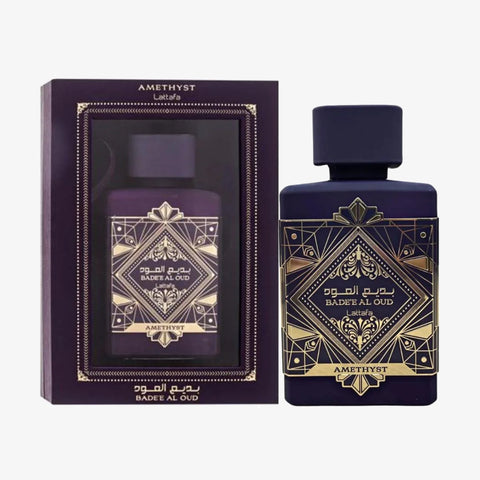 Bade'e Al Oud Amethyst by Lattafa Eau De Parfum Spray 3.4 oz
