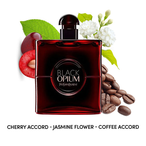 Black Opium Over Red For Women By YSL Yves Saint Laurent Eau De Parfum Spray 3.0 oz