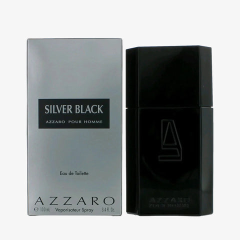 Silver Black For Men By Azzaro Eau de Toilette Spray 3.4 oz