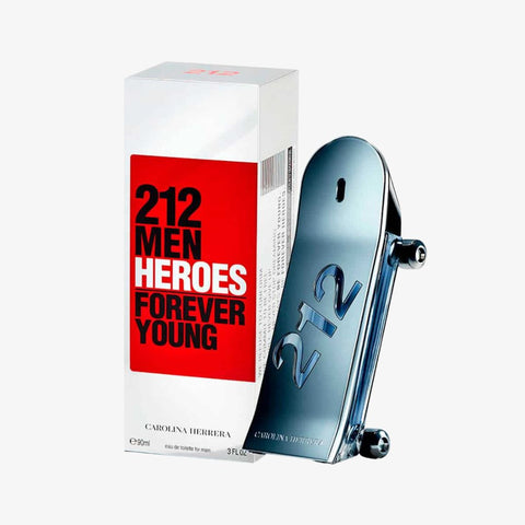 212 Men Heroes Forever Young for Men By Carolina Herrera Eau de Toilette 3.0 oz