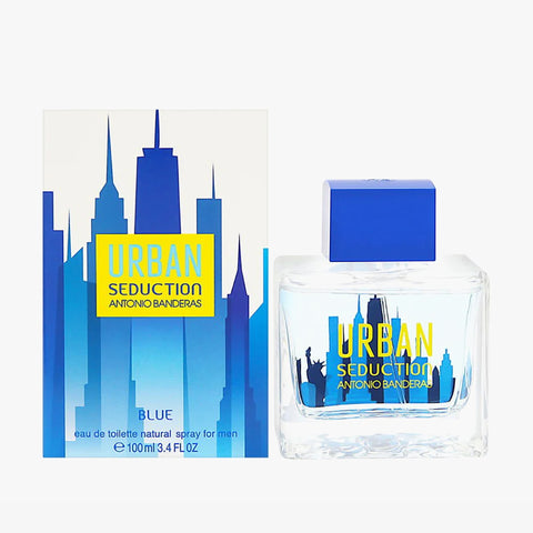 Urban Seduction Blue For Men By Antonio Banderas Eau de Toilette Spray 3.4 oz