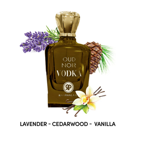 Oud Noir Vodka by Rai Phalail Eau de Parfum Spray 3.4 oz