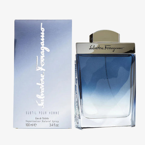 Subtil Pour Homme Men by  Salvatore Ferragamo Eau de Toilette Spray 3.4 oz