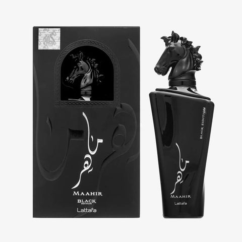 Lattafa Maahir Black Edition For Men By Lattafa Eau De Parfum Spray 3.4 oz