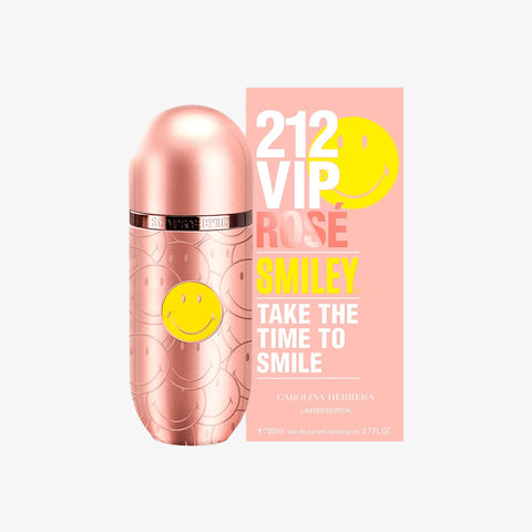 212 VIP Rose Smiley For Women By Carolina Herrera Eau De Parfum Spray 2.7 oz