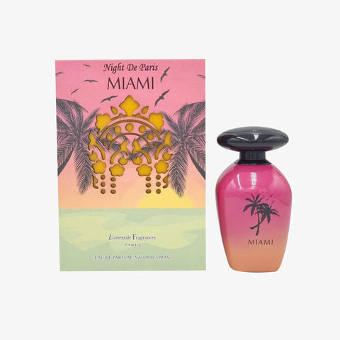 Night de Paris Miami By Lorientale Fragrances Eau de Parfum 3.4 Spray Tester in White Box 3.3 oz