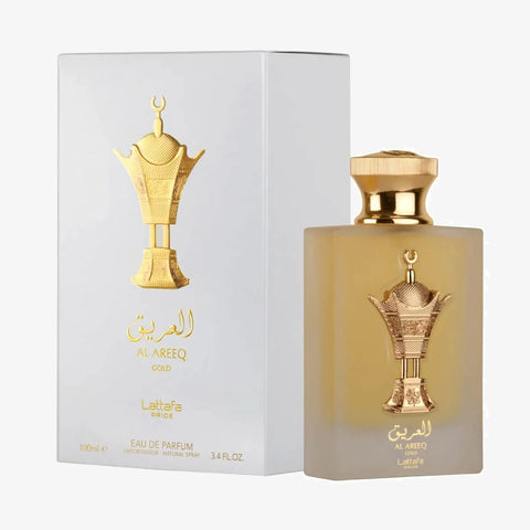 Al Areeq Gold For Men by Lattafa Eau De Parfum Spray 3.4 oz
