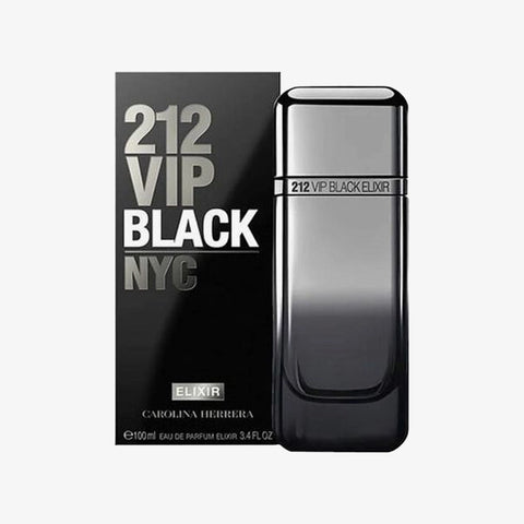 212 Vip Black Elixir for Men By Carolina Herrera Eau de Parfum Elixir 3.4 oz