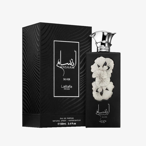 Ansaam Silver by Lattafa Eau De Parfum Spray 3.4 oz