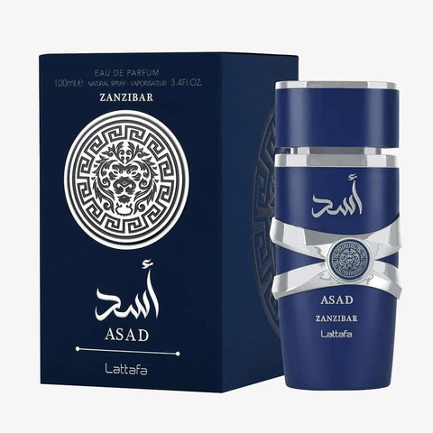 Asad Zanzibar For Men By Lattafa Eau De Parfum Spray 3.4 oz