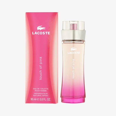 Touch of Pink for Women by Lacoste Eau De Toilette Spray 3.0 oz