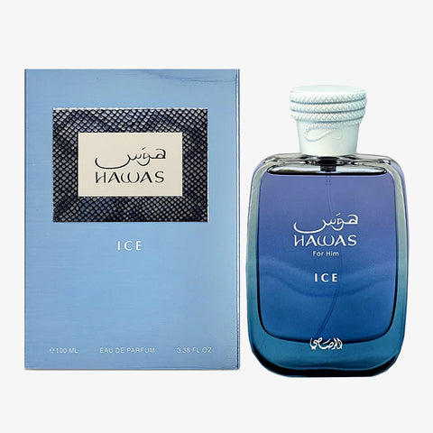 Hawas Ice For Men By By Rasasi Eau De Parfum Spray 3.3 oz