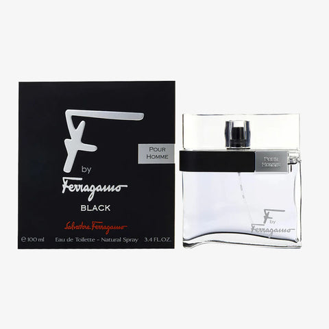 F Black For Men By Salvatore Ferragamo Eau De Toilette Spray 3.4 oz