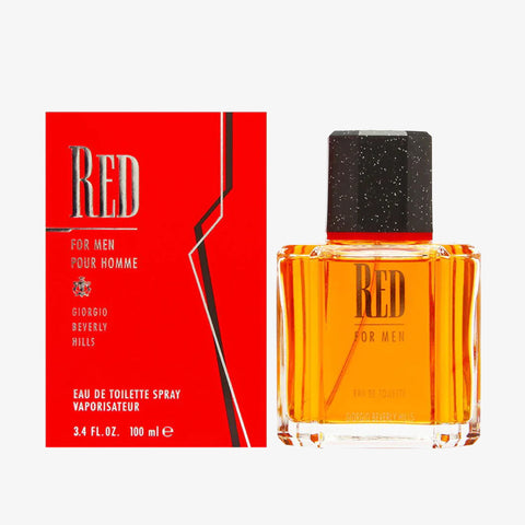 Red For Men By Giorgio Beverly Hills Eau De Toilette Spray 3.4 oz