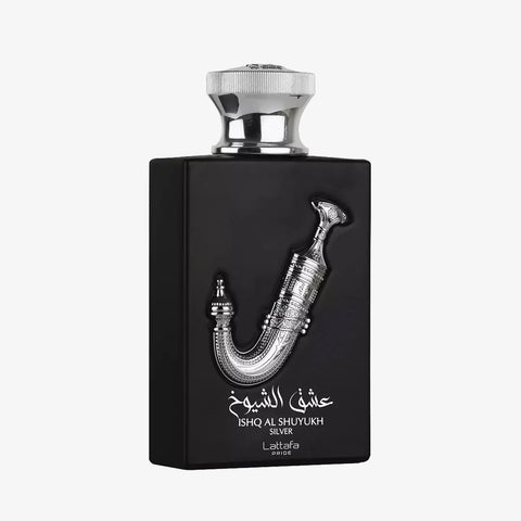 Ishq Al Shuyukh Silver by Lattafa Eau De Parfum Spray 3.4 oz