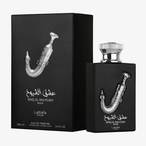 Ishq Al Shuyukh Silver by Lattafa Eau De Parfum Spray 3.4 oz