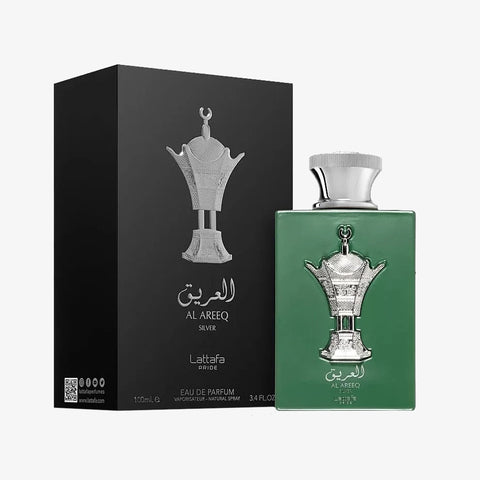 Al Areeq Silver For Men by Lattafa Eau De Parfum Spray 3.4 oz