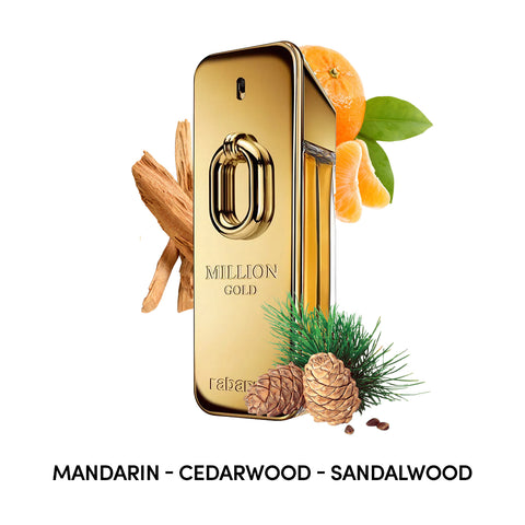 Million Gold Intense For Men By Paco Rabanne Eau De Parfum Spray