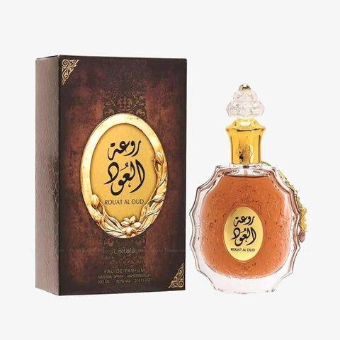 Rouat Al Oud by Lattafa Eau De Parfum Spray 3.4 oz
