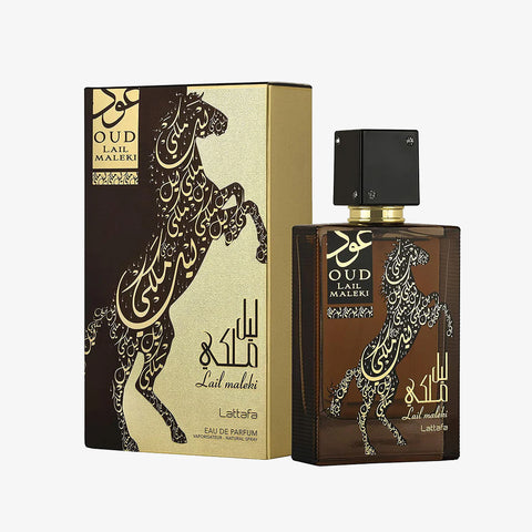 Oud Lail Maleki by Lattafa Eau de Parfum Spray 3.4 oz