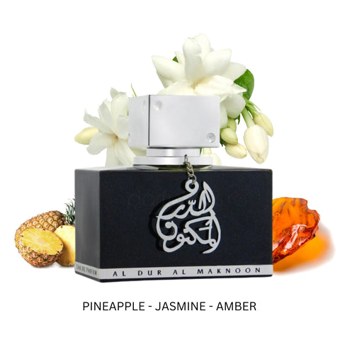 Al Dur Al Maknoon Silver By Lattafa Eau De Parfum Spray 3.4 Oz