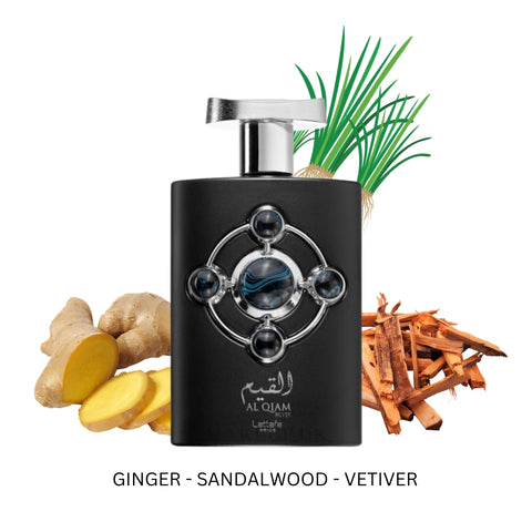 Al Qiam Silver For Men by Lattafa Eau de Parfum Spray 3.4 oz