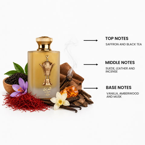 Al Areeq Gold For Men by Lattafa Eau De Parfum Spray 3.4 oz