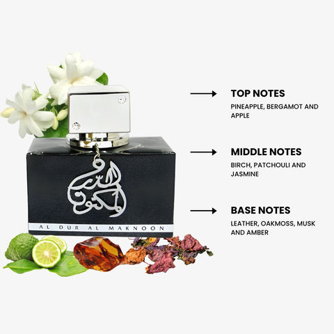 Al Dur Al Maknoon Silver By Lattafa Eau De Parfum Spray 3.4 oz