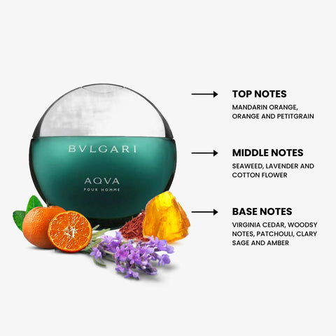 Aqva Pour Homme For Men By Bvlgari Eau de Toilette Spray