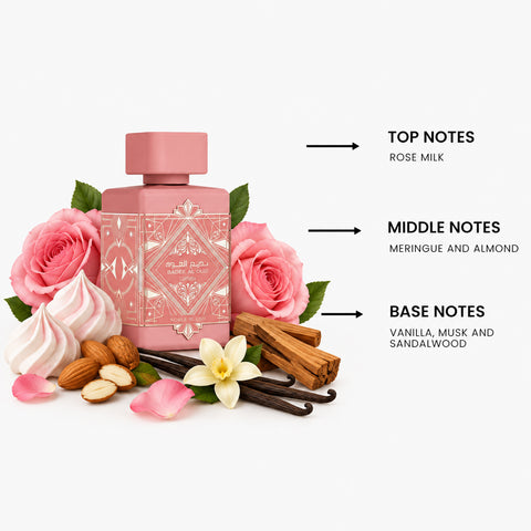 Bade'e Al Oud Noble Blush by Lattafa Eau De Parfum Spray 3.4 oz