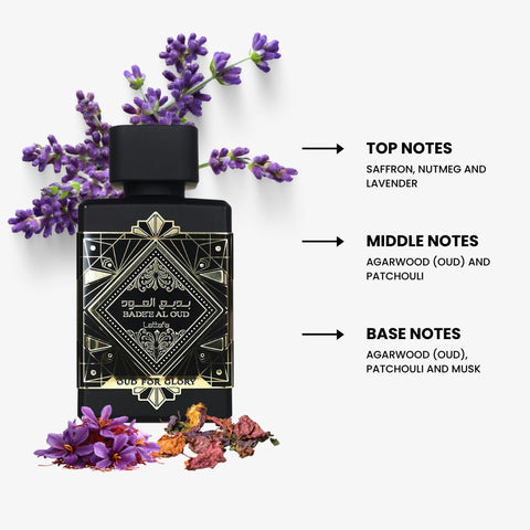 Bade'e Al Oud for Glory For Men by Lattafa Eau De Parfum Spray 3.4 oz