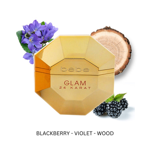 Bebe Glam 24 Karat For Women by Bebe Eau De Parfum Spray 3.4 oz