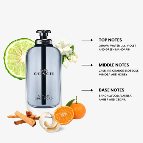 Coach Open Road For Men By Coach Eau De Toilette Spray 3.4 oz