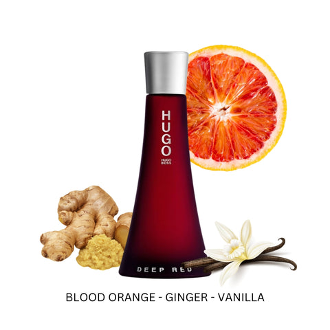 Deep Red For Women By Hugo Boss Eau De Parfum Spray 3 oz