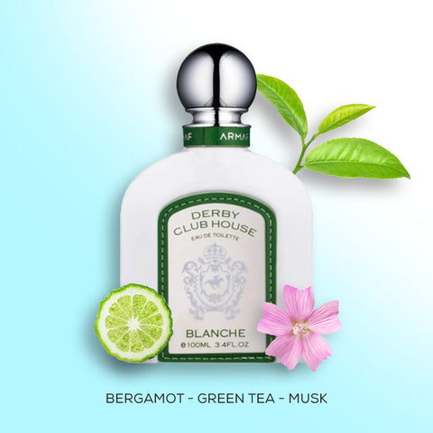 Derby Club House Blanche For Men By Armaf Eau De Toilette Spray 3.4 Oz