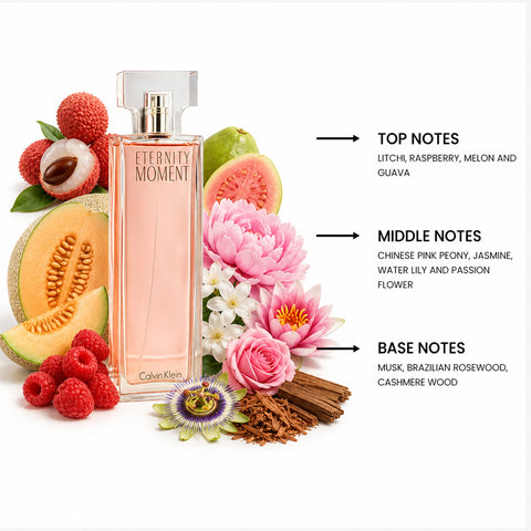 Eternity Moment For Women By Calvin Klein Eau De Parfum Spray 3.4 oz