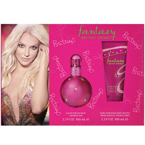 Fantasy For Women By Britney Spears Eau De Parfum Spray 3.4 oz. Gift set 2 pieces