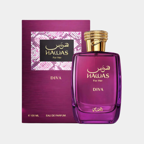 Hawas Diva For Women By Rasasi Eau de Parfum Spray 3.4 oz
