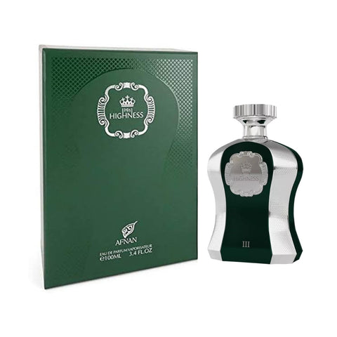 His Highness III Green For Men By Afnan Eau De Parfum Spray 3.4 oz