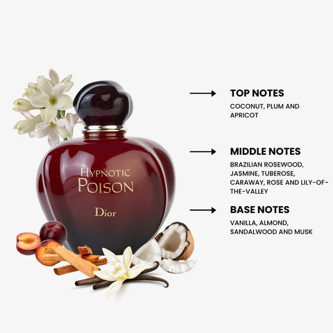Hypnotic Poison For Women By Dior Eau De Toilette Spray 3.4 oz
