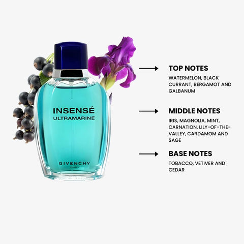 Insense Ultramarine For Men By Givenchy Eau De Toilette Spray 3.4 oz