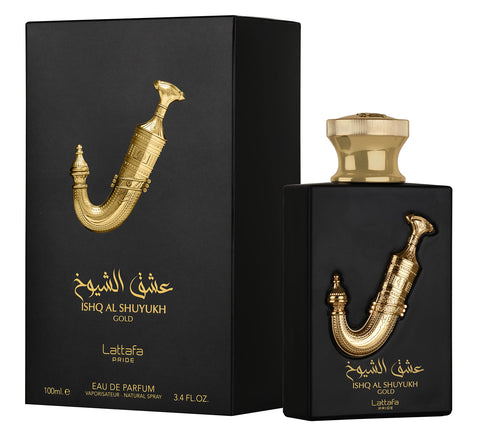 Ishq Al Shuyukh Gold by Lattafa Eau De Parfum Spray 3.4 oz