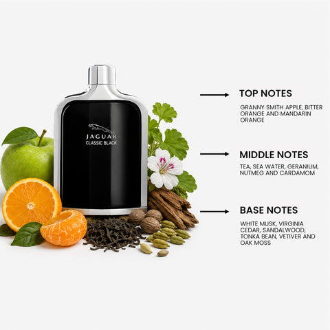 Jaguar Black For Men By Jaguar Eau De Toilette Spray 3.4 oz