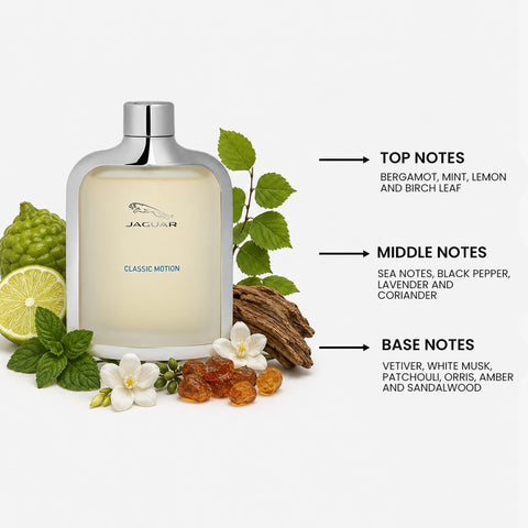 Jaguar Classic Motion For Men By Jaguar Eau de Toilette Spray 3.4 oz