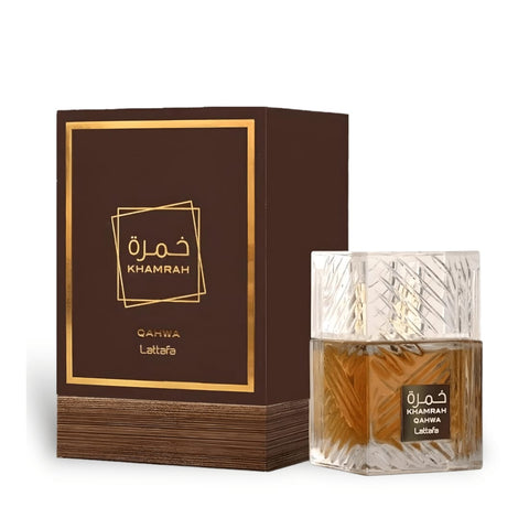 Khamrah Qahwa by Lattafa Eau De Parfum Spray 3.4 oz