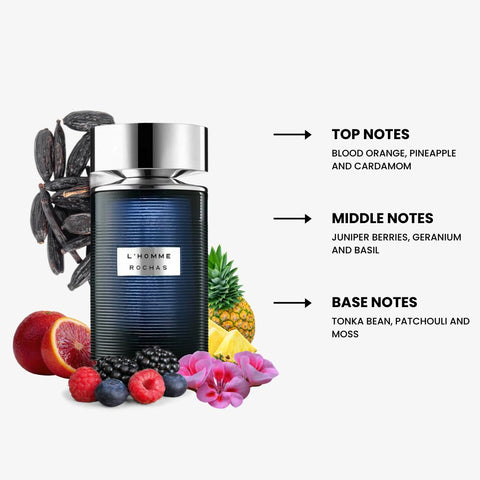 L' Homme Rochas for Men By Rochas Eau de Toilette 3.3 oz