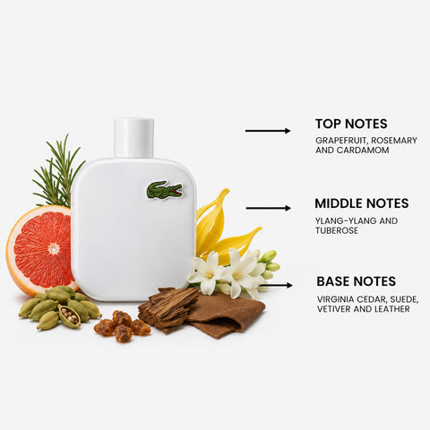 Lacoste Blanc Pure For Men By Lacoste Eau De Toilette Spray