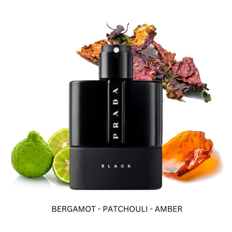 Luna Rossa Black Men by Prada Eau de Parfum Spray 3.4 oz